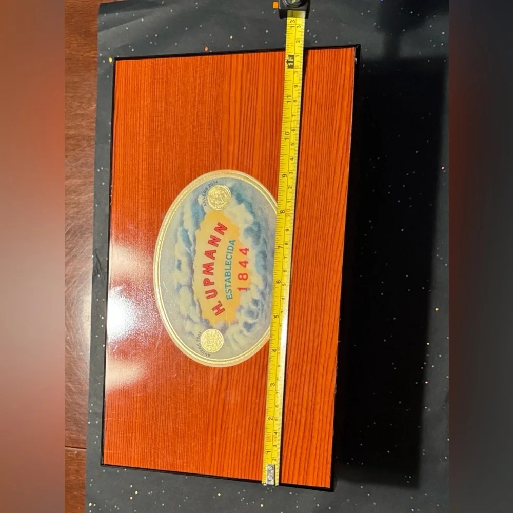 H. Upmann 160th Anniversary Lacquered Wooden Humidor Box empty